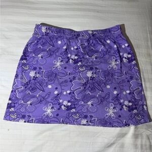 New York Laundry Purple Floral Mini Skirt